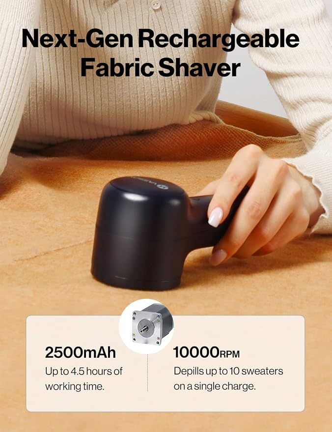 VASSON Fabric Shaver, Sweater Shavers to Remove Pilling, High-Perf Defuzzer - Image 2