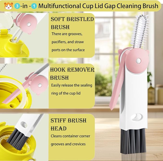3-in-1 Cup Lid Cleaning Brush - Image 2