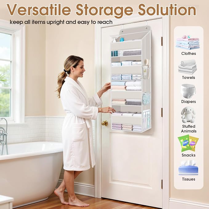 Over The Door Organizer Storage behind Door Hanging Organizer - Image 7