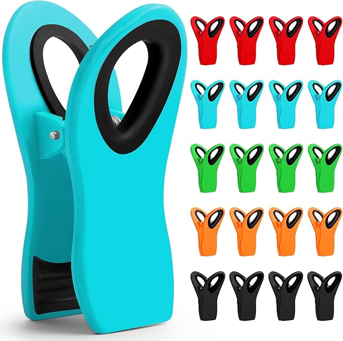 JETMORE 20 Pack Chip Clips, Food Clips, Magnetic Bag Clip by Jetmore