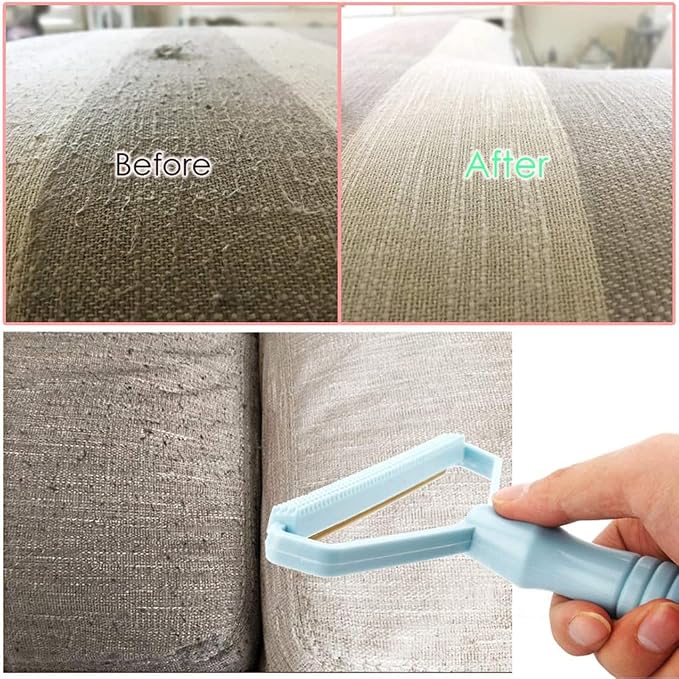 2 Pack Portable Lint Remover, Manual Fabric Shaver, Reusable Pet Hair Remover - Image 4