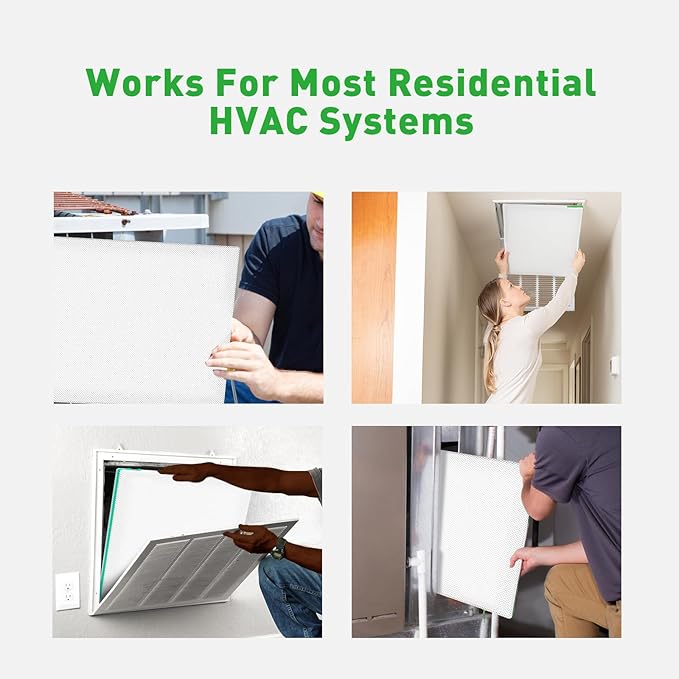 REair 16x24x1 Air filter Pro Kit, Washable and Reusable Air Filter 16x24x1 for AC HVAC Furnace, MERV 8 Air Filters Machine Washable & Dryer Friendly, AC Furnace Air Filter, Include 2 Filters&1 Frame