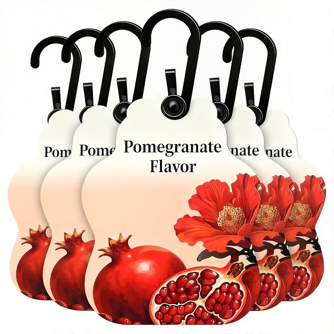 Pomegranate Scented Sachets for Drawers & Closets, 6 Pack Hanging Fragrance by Unknown