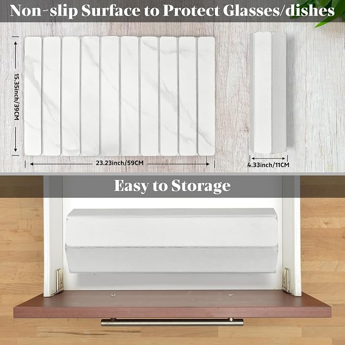 Large Stone Dish Drying Mat for Kitchen Counter, Non - Image 4