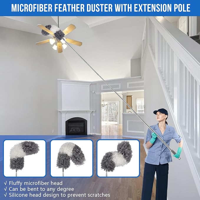 UIMO Microfiber Feather Duster Kit - Image 4