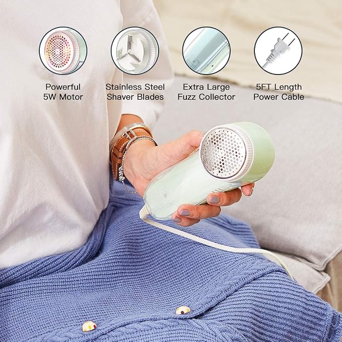 Fabric Shaver, Fuzz Balls Pills Lint Remover, AC120V Plug and Play - Image 4