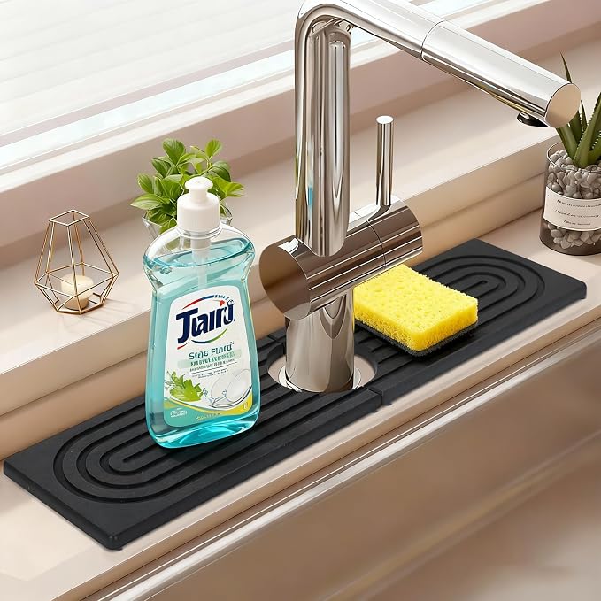 Fast Drying Stone Faucet Mat for Kitchen Sink by NSVNSV