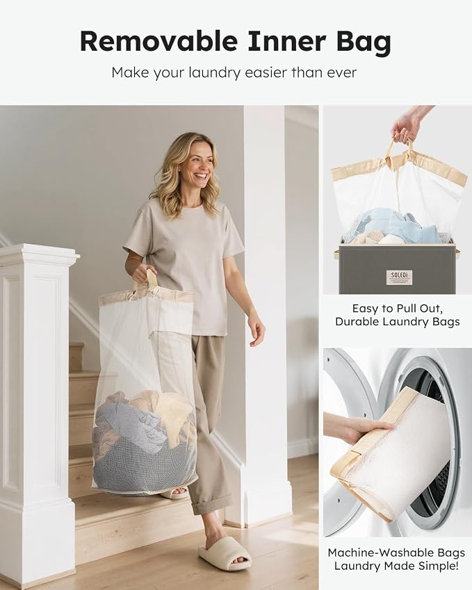 SOLEDI 100L Laundry Hamper - Image 4