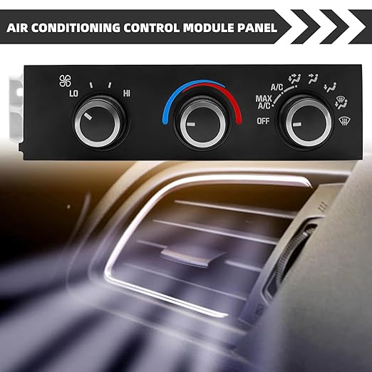 599-217 Front A/C Heater Climate Control Module Panel Switch Compatible with 1996-2020 Chevrolet Express 1500 2500 3500 4500 Astro, Chevy C4500 C5500 C6500,1996-2020 GMC Savana Safari, OE# 15073274