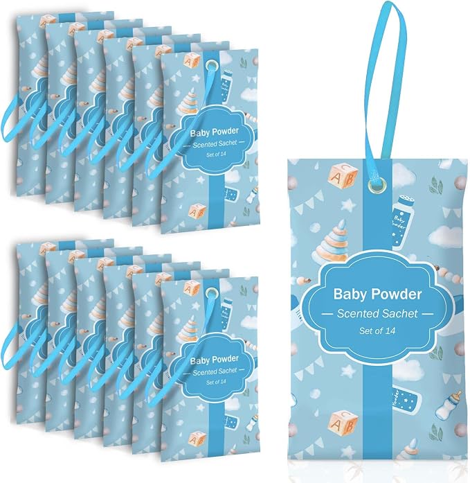 SCENTORINI Scented Sachets for Drawer and Closet, Baby Powder Scent 14 Pack by SCENTORINI