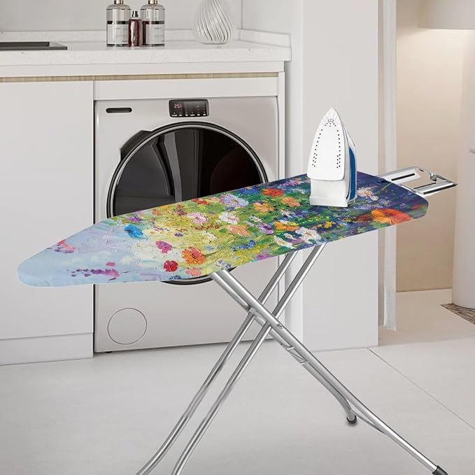 Wild Floral Art Ironing Board Cover, Stain Resist - Image 2