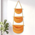 Boho Style Handwoven Rope Hanging Basket by GLDFI