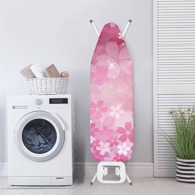 Pink Iron Board Cover Cherry Blossom Ironing Board Cover and Pad Soft Stain - Image 3