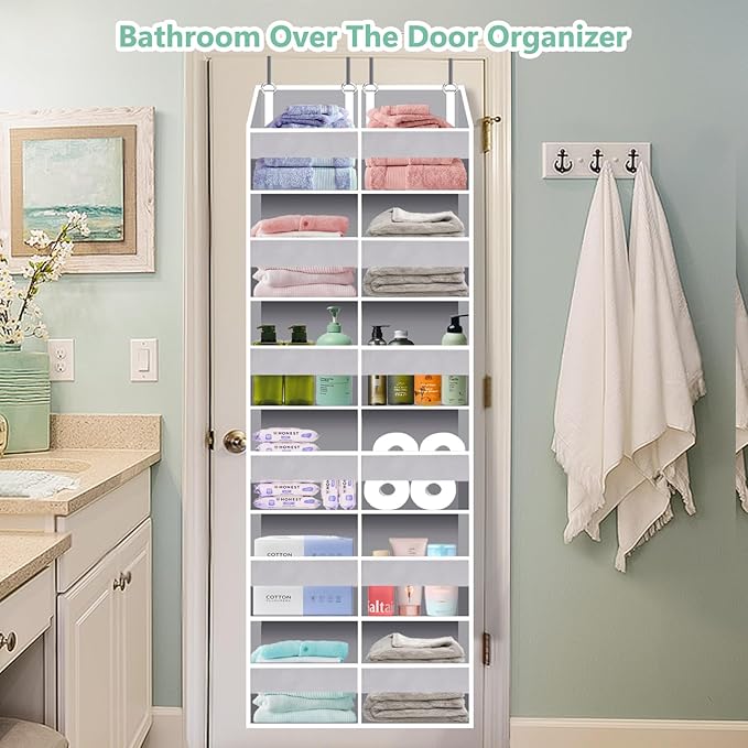 Heavy Duty Over The Door Organizer 6 Tiers, Extra Large Behind Door Storage of - Image 3