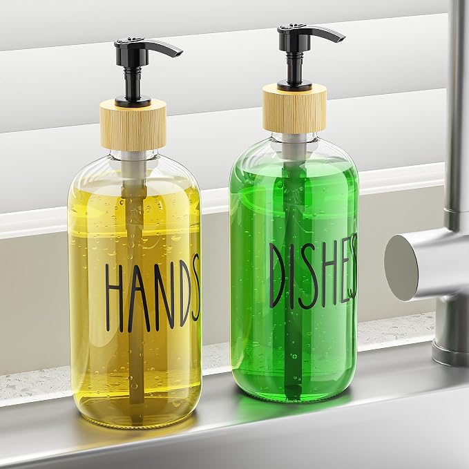 Cisily Kitchen Dish Soap Dispenser Set - Image 2