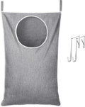 Lifewit 1 Pack Over Door Laundry Hamper, Collapsible Hanging, Light Gray by Lifewit