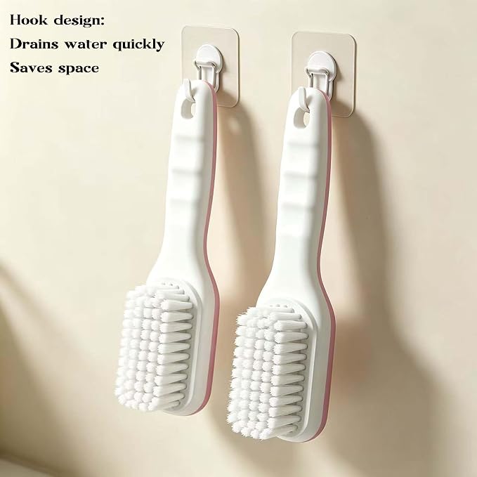 2 Pack Shoe & Laundry Cleaning Brush, Household Soft Bristle Scrubbing - Image 5