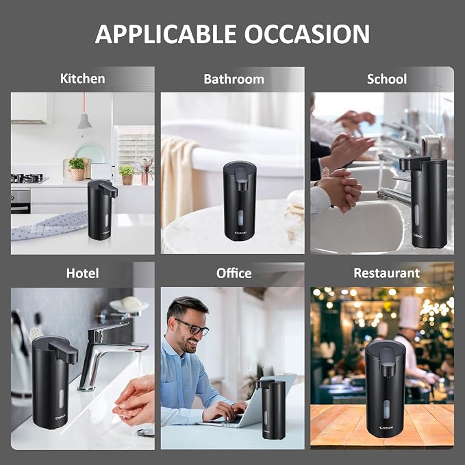 Automatic Soap Dispenser Touchless, 12oz/340ml, Waterproof | Dish Soap Dispenser - Image 6