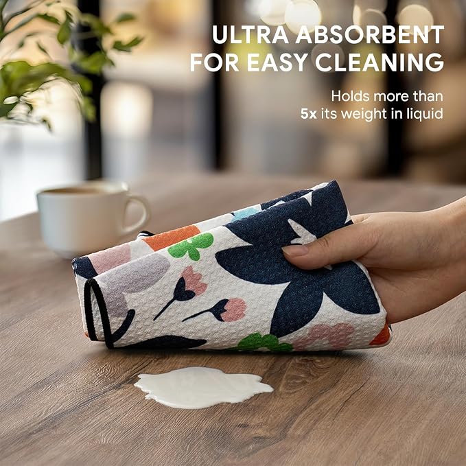 RECYCO Waffle Kitchen Towel Set of 2 - Image 4