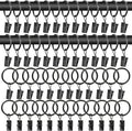 MAQIHAN 50 Pcs Curtain Rings by MaqiIhanCustomOfficial