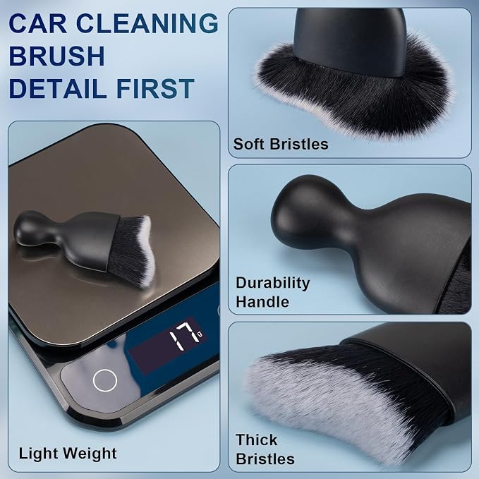 Amrules 2 Pcs Car Interior Detailing Brush Cleaning Tools, Gentle on Surfaces - Image 6