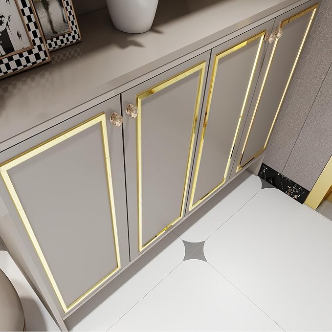 Gold Metallic Contact Paper Peel and Stick Countertop Contact Paper Self-Adhesive Waterproof DIY Decor Wallpaper for Shelf Liner Fridge and Cabinets 11.8"x80"