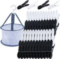 48 Pcs Plastic Clothes Pins Laundry Clips by KEYBOO