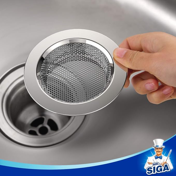 MR.SIGA Kitchen Sink Strainer, Stainless Steel Sink Drain Strainer, 3 Pack - Image 7
