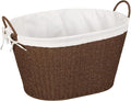 Household Essentials Paper Rope Woven Oval Laundry Basket by HouseholdEssentials