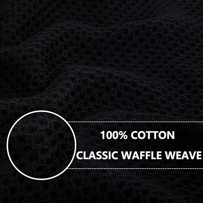 Homaxy 100% Cotton Waffle Weave Kitchen Dish Towels 8-Pack, Ultra Soft - Image 2