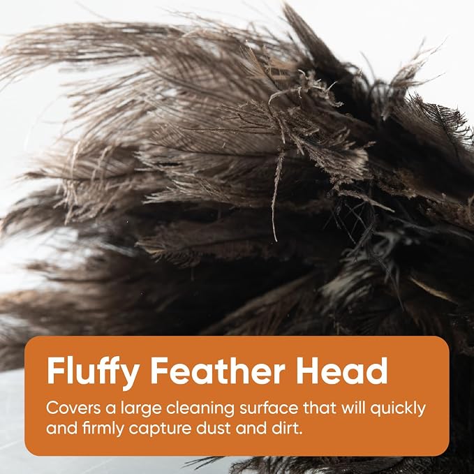 Superio Ostrich Feather Duster Fluffy Dust Remover, - Image 6
