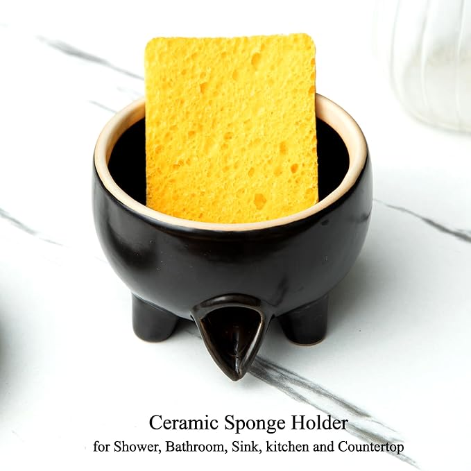 Ceramic Sponge Holder with Drainage - Image 5