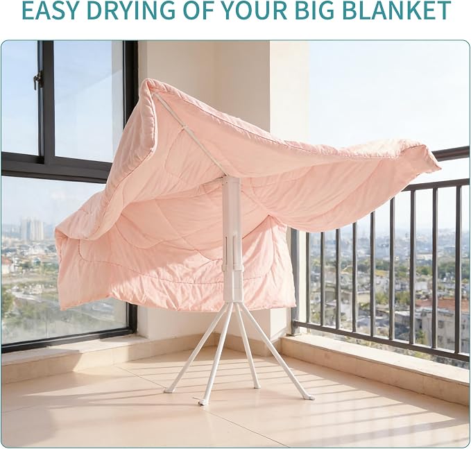 JOOM 4 Legs Clothes Drying Rack, Garment Rack Portable and Foldable Space - Image 8