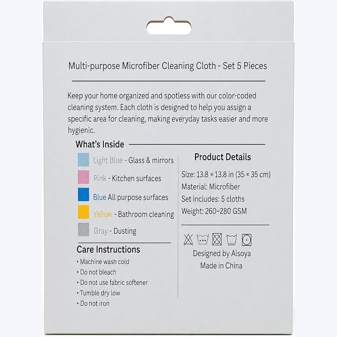 Microfiber Cleaning Cloths, 5 Pack - Image 7