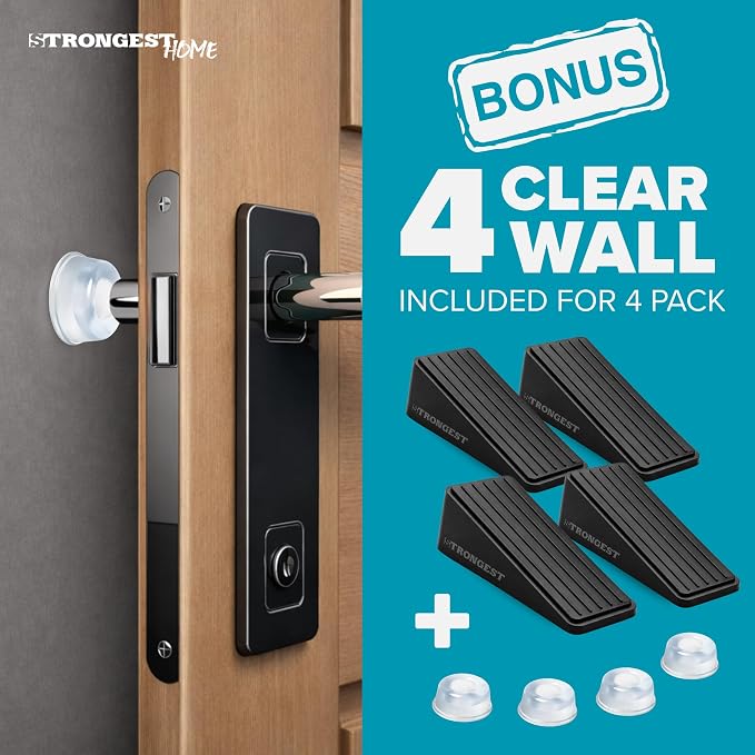 Stoppers for Bottom of Door – Heavy Duty Metal Rubber Door Stopper, Non-Slip - Image 6