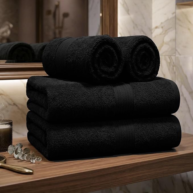 100% Cotton Hand Towels 18x28 Inches, 600 GSM, Soft & Absorbent - Image 2