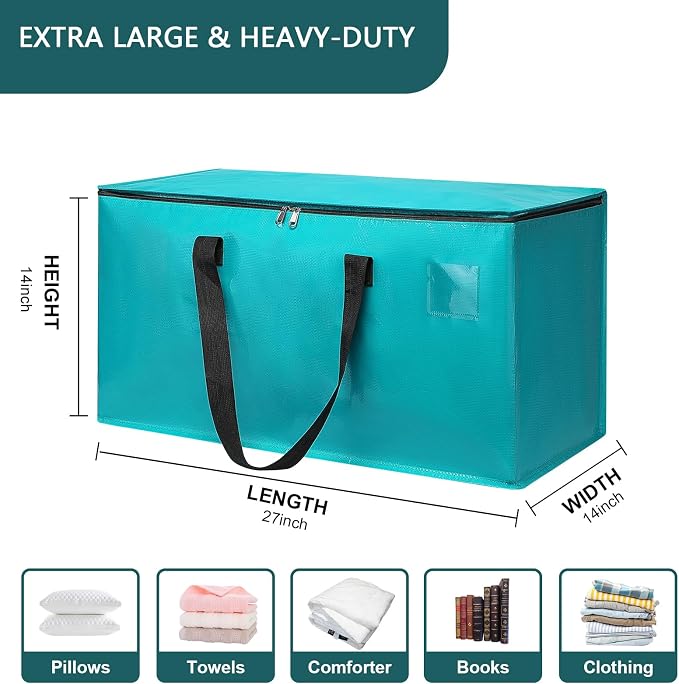 Moving Bags Heavy Duty Sky Blue – Large Packing Bags - Image 2