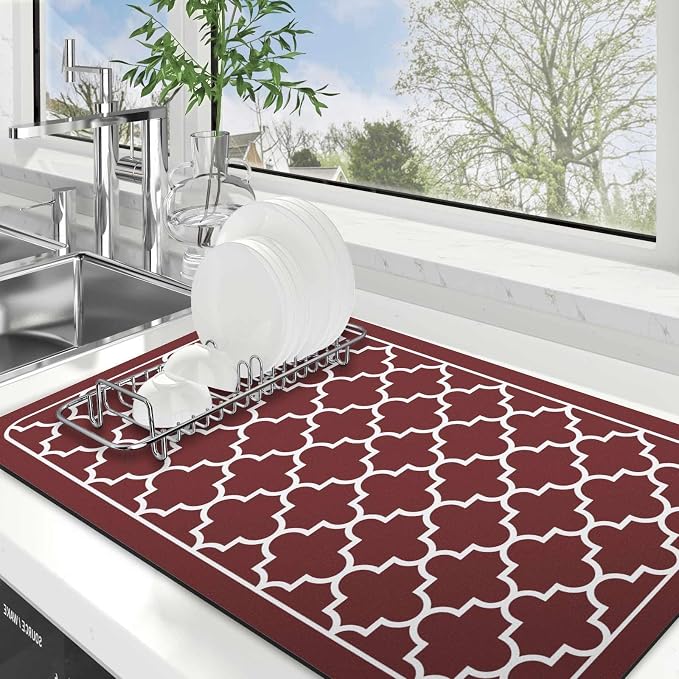 Dish Drying Mat Absorbent Dish Drying Mats by WiseLife