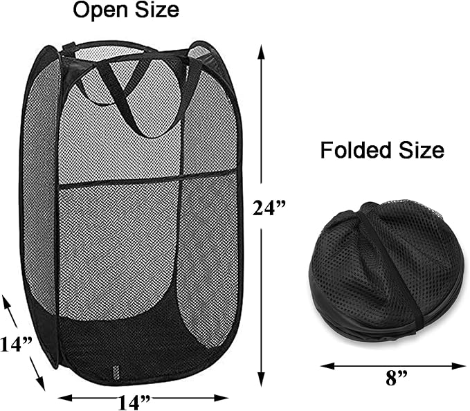 Mesh Pop up Laundry Hamper - Image 2
