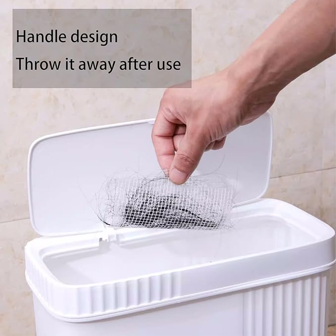 PRIMSOPH 4 Inch 30pcs Disposable Shower Drain Hair Catcher Mesh Stickers Floor - Image 6