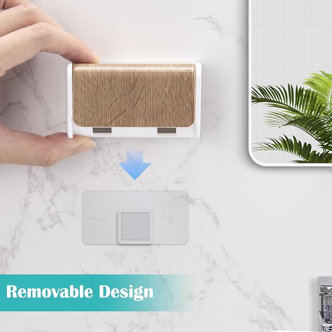 2 PCS Toothbrush Holders Wall Mounted - Image 4