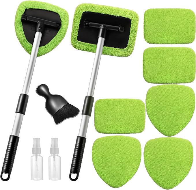 Qydipclin 11pcs Windshield Cleaner Tool, Car Window Cleaning Wash Kit by Qydipclin