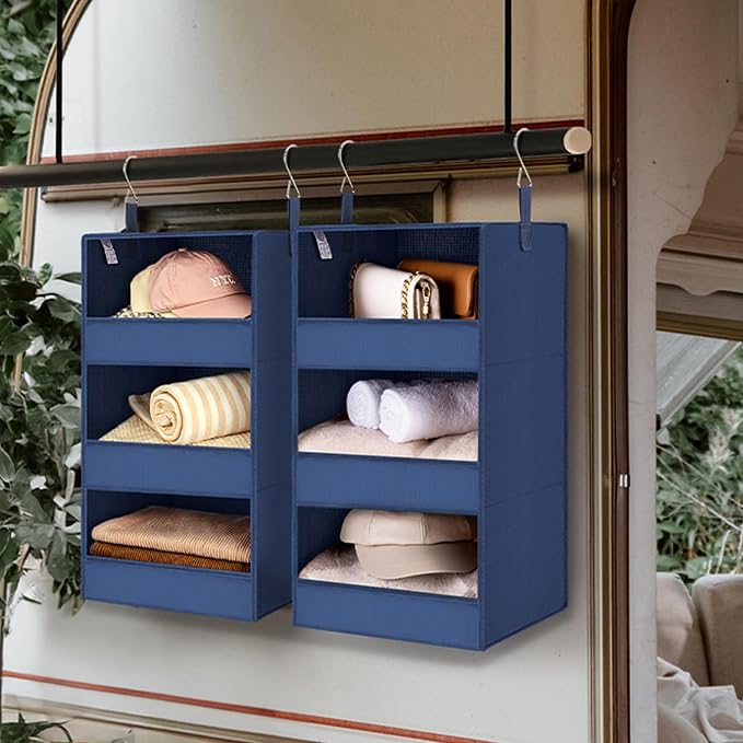 GRANNY SAYS 3-Shelf Hanging Closet Organizer, Foldable Storage, No-Sag Support - Image 5
