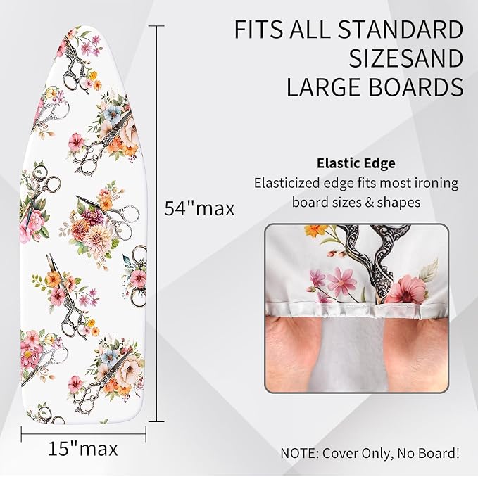 Floral Ironing Board Cover and Pad - Image 2