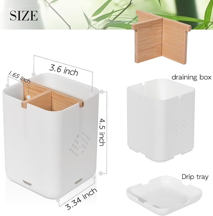 Toothbrush Holders for Bathrooms, Electric Toothbrush Holder, 3 Slot Vanity - Image 6