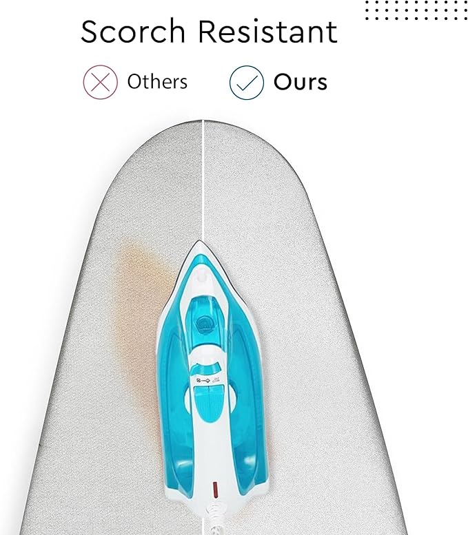 Encasa XO Ironing Board Cover And Pad 42"x14" - 4mm Felt & 2mm foam Metallized - Image 4