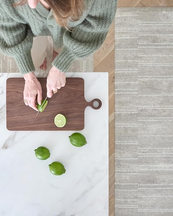 House of Noa Nama Standing Mat – Anti-Fatigue Cushioned Kitchen Mats for Floor | Ergonomic Bounce-Back Foam Kitchen Mats | Anti-Fatigue Mats for Kitchen & Standing | Aspen Reed | 30"x72"