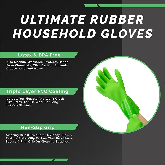 Ultimate Rubber Household PVC Gloves - Image 9