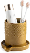 Zoeeker Toothbrush Holder with Drainage, Ceramic Toothbrush Holders Set | by LAUCHUH