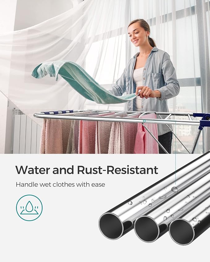 SONGMICS Clothes Drying Rack, - Image 7